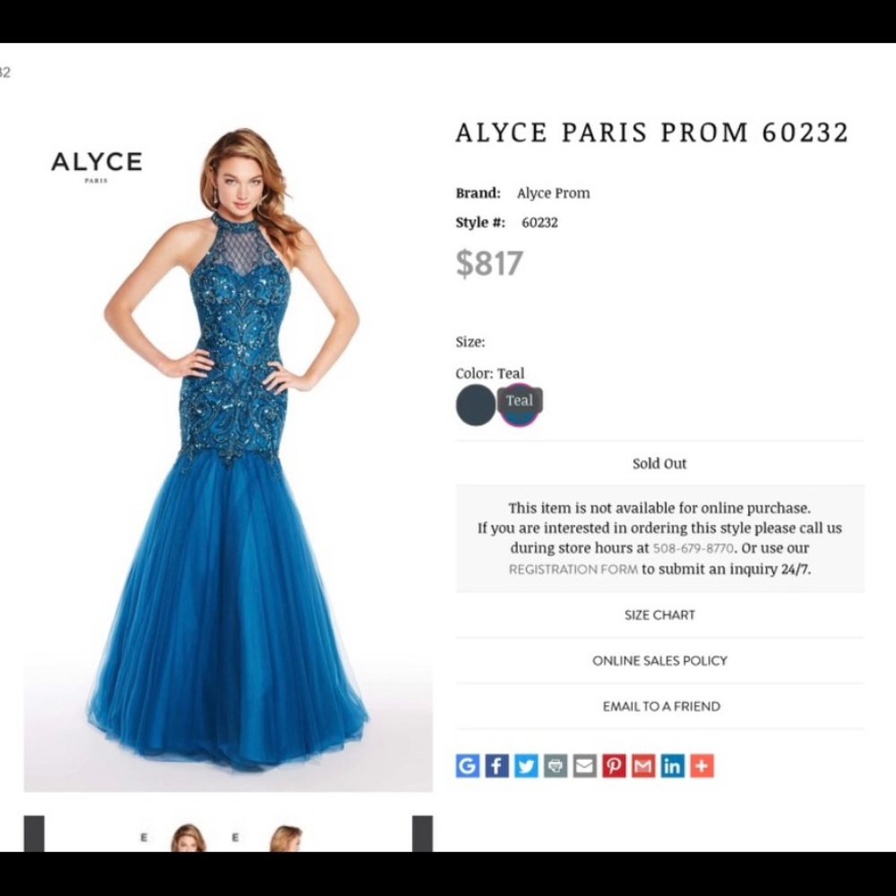 Alyce Paris Prom Dress 62164